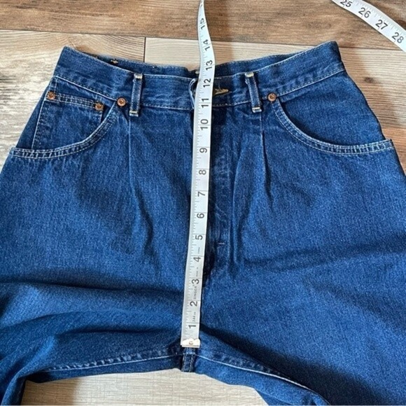 Vintage Lee High Rise Pleated Jeans, Union Made - Picture 5 of 11